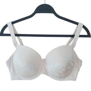 Sonoma Stunning Support Full Coverage Beige Bra Size 34DD Lingerie
